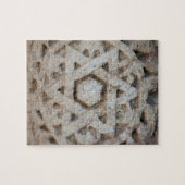 Old Star of David carving, Israël Legpuzzel (Horizontaal)