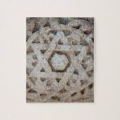 Old Star of David carving, Israël Legpuzzel (Verticaal)