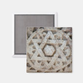 Old Star of David carving, Israël Magneet (Voorkant / Achterkant)