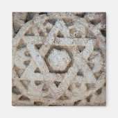 Old Star of David carving, Israël Magneet (Voorkant)