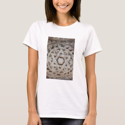 Old Star of David carving, Israël T-shirt (Voorkant)