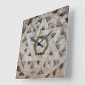 Old Star of David carving, Israël Vierkante Klok (Hoek)