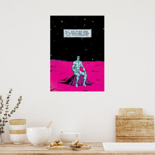 Old Stars Dr Manhattan Poster (Keuken)