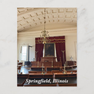 Old State Capitol in Springfield, Verenigde Staten Feestdagenkaart