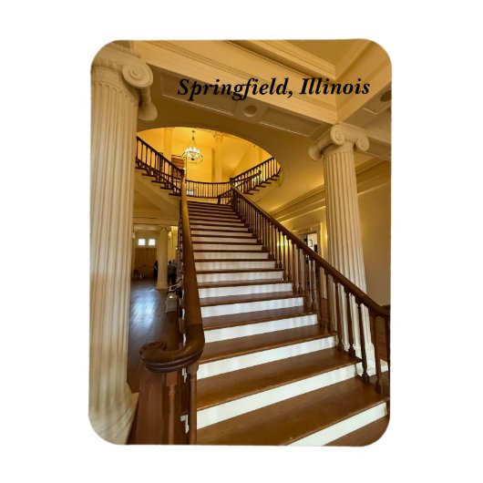 Old State Capitol in Springfield, Verenigde Staten Magneet (Verticaal)