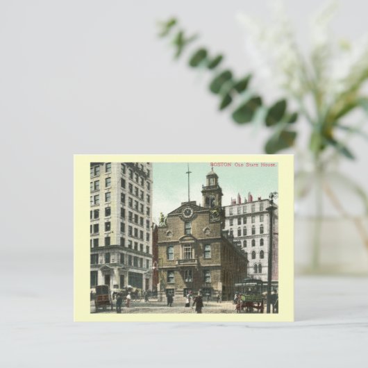 Old State House, Boston 1905 Briefkaart (Staand voorkant)