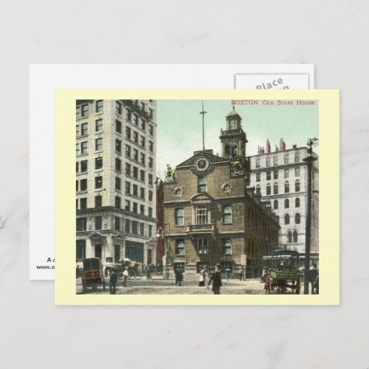 Old State House, Boston 1905 Briefkaart (Voorkant / Achterkant)