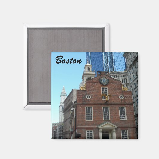 Old State House, Boston Magneet (Voorkant / Achterkant)