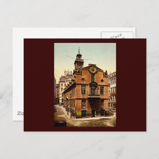 Old State House Boston Massachusetts Briefkaart (Voorkant / Achterkant)