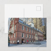 Old State House in Boston Massachusetts Briefkaart (Voorkant / Achterkant)