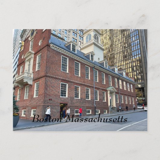 Old State House in Boston Massachusetts Briefkaart (Voorkant)