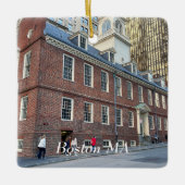 Old State House in Boston Massachusetts Keramisch Ornament (Voorkant)