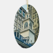 Old State House in Boston Massachusetts Keramisch Ornament (Rechts)