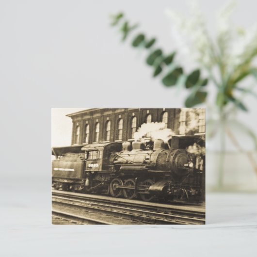 Old Steam Railroad Engine 6995 Briefkaart (Staand voorkant)
