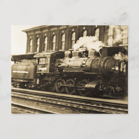 Old Steam Railroad Engine 6995 Briefkaart (Voorkant)