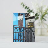 Old Steam Train Le Mastrou Blue Wagon Briefkaart (Staand voorkant)