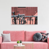 Old Steam Train Le Mastrou Brown Wagon Canvas Afdruk (Insitu (Woonkamer))