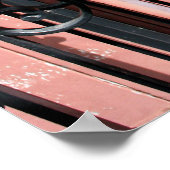 Old Steam Train Le Mastrou Brown Wagon Poster (Hoek)