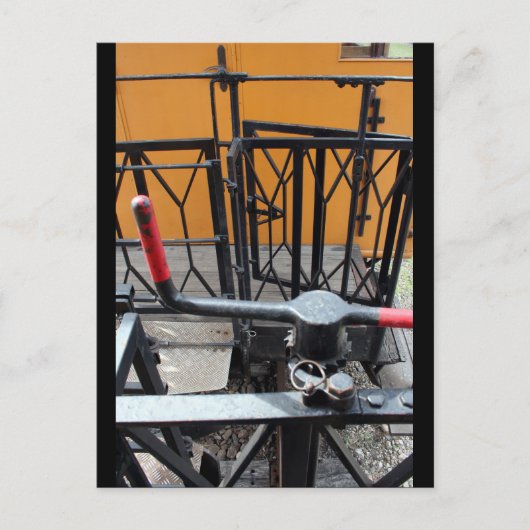 Old Steam Train Le Mastrou Wagon Crank Briefkaart (Voorkant)
