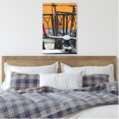 Old Steam Train Le Mastrou Wagon Crank Canvas (Insitu (Slaapkamer))