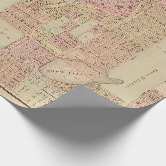 Old Stillwater MN Map (1874)  Cadeaupapier (Hoek)