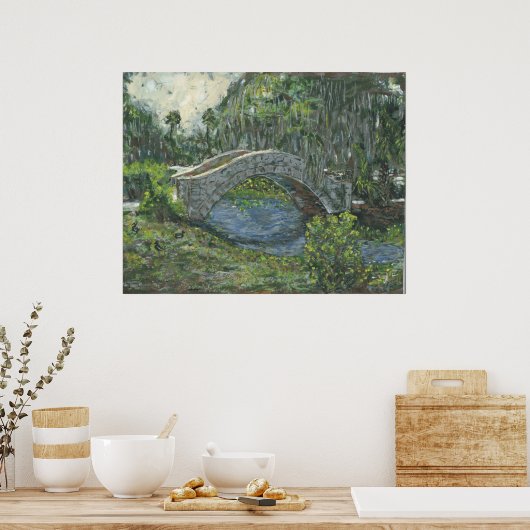 Old Stone Bridge, New Orleans, LA Poster (Keuken)