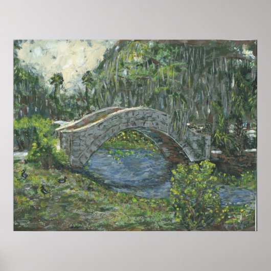 Old Stone Bridge, New Orleans, LA Poster (Voorkant)