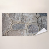 Old stone masonry textureabstract, architectuur, h badhanddoek (Badhanddoek)