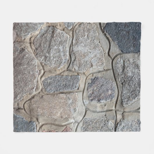 Old stone masonry textureabstract, architectuur, h fleece deken (Voorkant (Horizontaal))