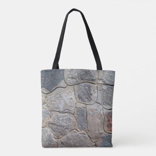 Old stone masonry textureabstract, architectuur, h tote bag (Achterkant)