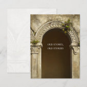 Old Stones, Old Stories, Poetic Architecture Card (Voorkant / Achterkant)