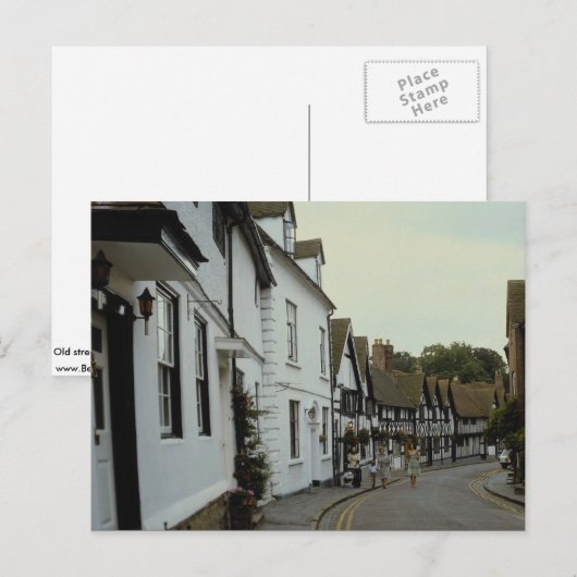 Old street, Warwick, Rhode Island, VS. Briefkaart (Voorkant / Achterkant)