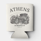 Old-Style Acropolis of Athens Print Blikjeskoeler (Achterkant)