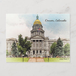 Old Style, Colorado State Capitol Bldg, Denver, CO Briefkaart
