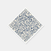 Old-Style Delfts Blauw en crème Bloemenservet Servet (Hoek)