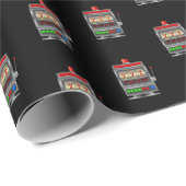 Old Style One Armed Bandit Slot Machine Gambling Cadeaupapier (Rol Hoek)