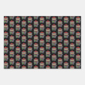 Old Style One Armed Bandit Slot Machine Gambling Inpakpapier Vel (Voorkant 2)