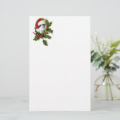 Old Style Vintage-kerstkeuten Briefpapier (Staand voorkant)