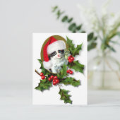 Old Style Vintage-kerstkeuten Feestdagenkaart (Staand voorkant)