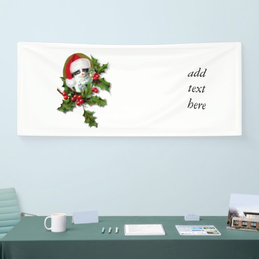 Old Style Vintage-kerstkeuten Spandoek (Beurs)