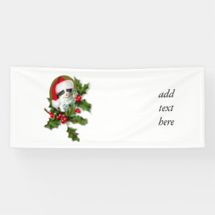 Old Style Vintage-kerstkeuten Spandoek