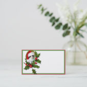Old Style Vintage-kerstkeuten Visitekaartje (Staand voorkant)