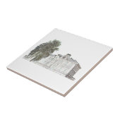 Old Synagogue Architecture Sketch Tegeltje (Zijkant)