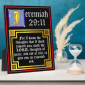 Old Testament Jeremiah 29:11 Biblical Quote Fotoplaat (Zijkant)