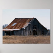 Old Texas Barn 37 Poster (Voorkant)