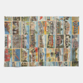 Old Texas Briefkaarten Kitchen Towels Theedoek (Horizontaal)