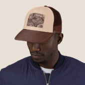 Old Texas Cartoon Map Trucker Pet (In situ)