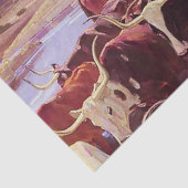 "Old Texas" door W Herbert Dunton Tissuepapier (Detail)