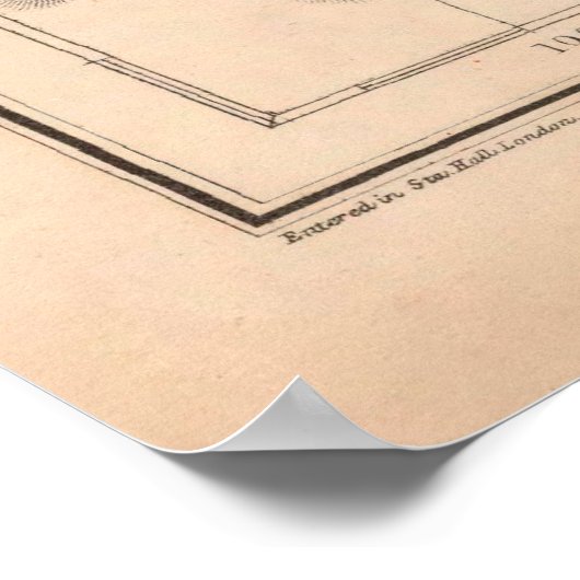 Old Texas Map (1857) TX Lone Star State St. Poster (Hoek)