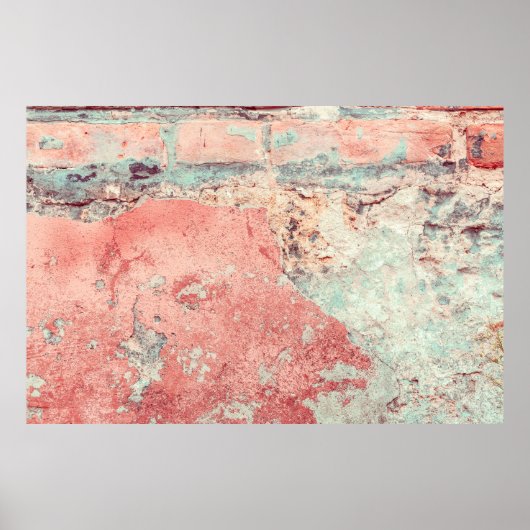 Old texture d = wall with natural defects. S Poster (Voorkant)